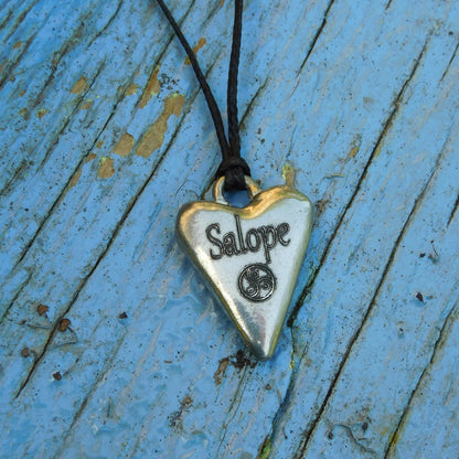 Salope, BDSM Pendant, Knotted Cord, BDSM Accessories, Sub Pendant, Sub Anklet, Sub Bracelet, Handmade, in Fine Pewter, by William Sturt