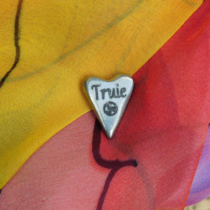 Heart Slut BDSM Pocket Token, BDSM Accessories, Sub Aftercare Token, Aftercare Submissive, Handmade, in Fine Pewter, by William Sturt