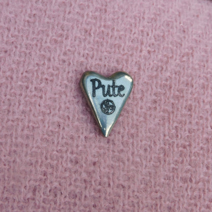 Pute (Slut) BDSM Pocket Token, BDSM Accessories, Sub Aftercare Token, Aftercare Submissive, Handmade, in Fine Pewter, by William Sturt