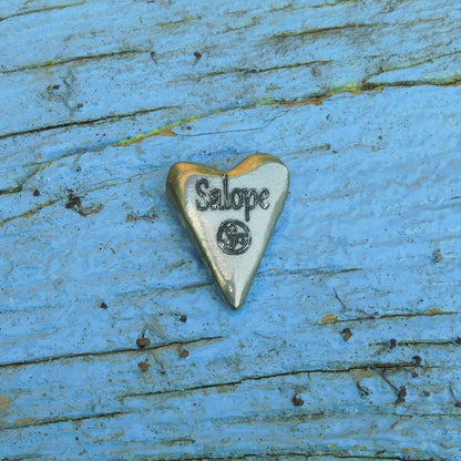 Salope (Slut) BDSM Pocket Token, BDSM Accessories, Sub Aftercare Token, Aftercare Submissive, Handmade, in Fine Pewter, by William Sturt