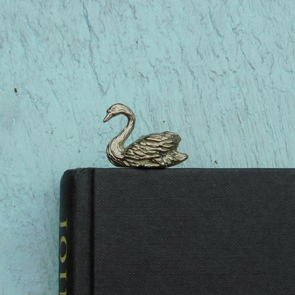 Swan Book Mark, Swan Gifts, Handcast in Fine Pewter by William Sturt