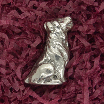 Sheepdog Figurine, Miniature Sheepdog , Sheepdog Totem, Handmade, in Fine Pewter, by William Sturt