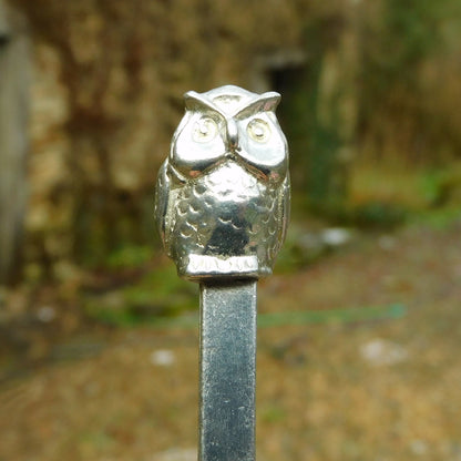 Owl Book Mark, Owl Gifts, Handcast in Fine Pewter by William Sturt