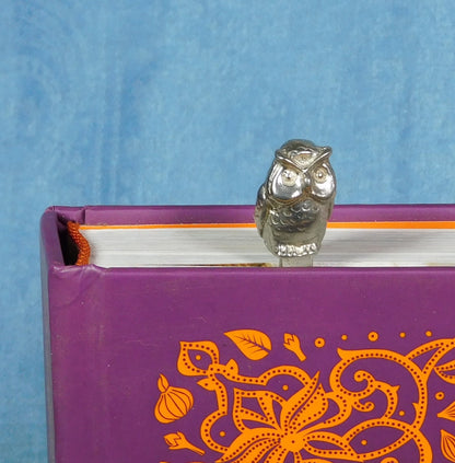 Owl Book Mark, Owl Gifts, Handcast in Fine Pewter by William Sturt