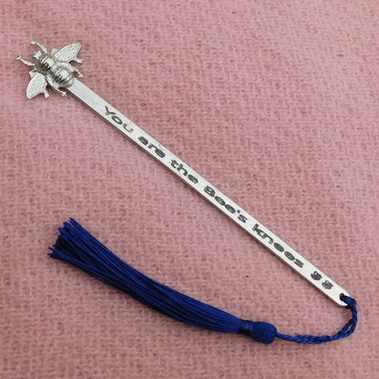 Bees Knees Book Mark, Bee Gifts, Handcast in Fine Pewter by William Sturt