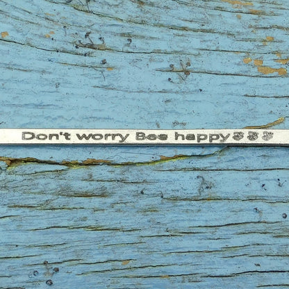 Bee Bookmark, Don’t Worry Bee Happy, Bee Gifts, Hand Cast in Fine Pewter by William Sturt