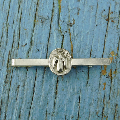 Angel Tie Clip, Angel Tie Slide, Handcast in Fine Pewter by William Sturt