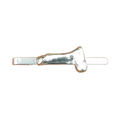 Adult Novelty Tie Clip, Handcast Pewter Tie Clip, Polished Finish