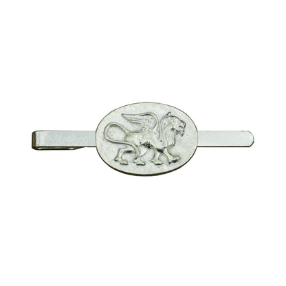 Griffon Tie Clip, Handcast Pewter Tie Clip, Polished Finish