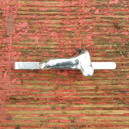 Adult Novelty Tie Clip, Handcast Pewter Tie Clip, Polished Finish