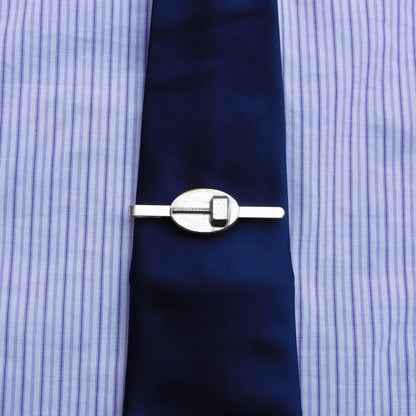 Thor’s Hammer Tie Clip (Mjolnir Design), Handcast Pewter Tie Clip, Polished Finish