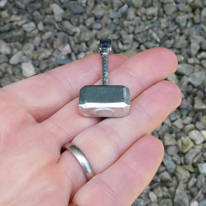 Thor’s Hammer Pendant (Mjolnir), Handcast Pewter Pendant on Adjustable Waxed Cord