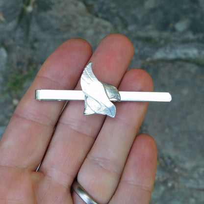Thors Helmet Tie Clip, Thors Helmet Tie Slide, Thor Jewellery, Handmade in Fine Pewter by William Sturt