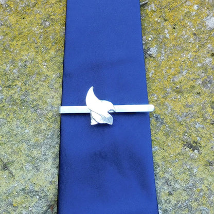 Thors Helmet Tie Clip, Thors Helmet Tie Slide, Thor Jewellery, Handmade in Fine Pewter by William Sturt