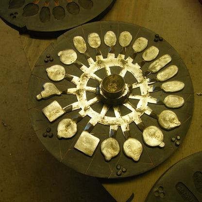 3650 Days Tin Anniversary Heart Token, Handcast Pewter Keepsake on Printed Card