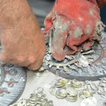 Hammer Head Shark Figurine, Collectible Animal, Handmade, in Fine Pewter, by William Sturt
