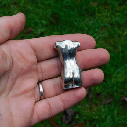 Miniature Female Nude Figurine, Hand Cast in Fine Pewter, by William Sturt