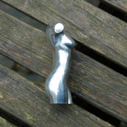 Miniature Female Nude Figurine, Hand Cast in Fine Pewter, by William Sturt