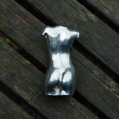 Miniature Female Nude Figurine, Hand Cast in Fine Pewter, by William Sturt