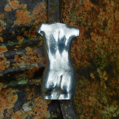 Miniature Female Nude Figurine, Hand Cast in Fine Pewter, by William Sturt