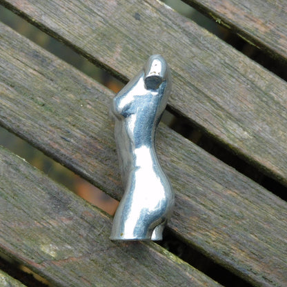 Miniature Female Nude Figurine, Hand Cast in Fine Pewter, by William Sturt