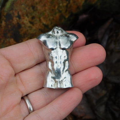 Miniature Nude Figurine, Hand Cast in Fine Pewter, by William Sturt
