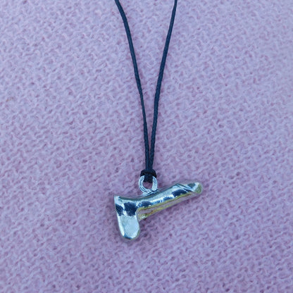 Penis Pendant, Erotic Necklace, Erotic Gifts, Handmade, in Fine Pewter, by William Sturt