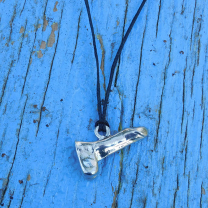 Penis Pendant, Erotic Necklace, Erotic Gifts, Handmade, in Fine Pewter, by William Sturt