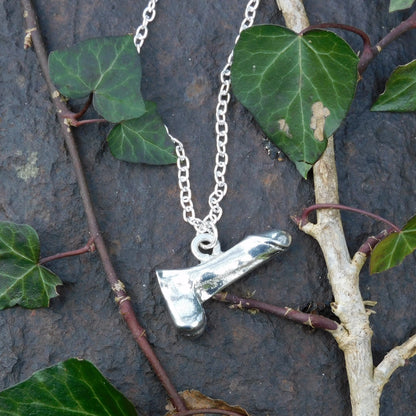 Penis Chained Pendant, Knotted Cord, BDSM Accessories, Sub Pendant, Sub Anklet, Penis Pendant, Handmade, in Fine Pewter, by William Sturt