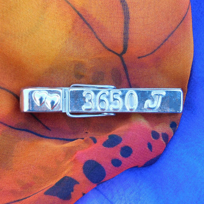 French Tin anniversary Peg Photo Holder, 3650 J,  Handmade by William Sturt in Fine Pewter