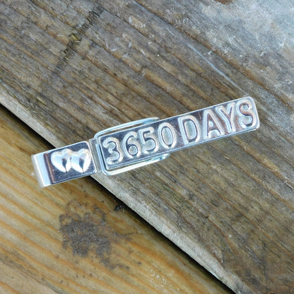 3650 Days Tin anniversary Fridge Magnet, Handmade by William Sturt in Fine Pewter