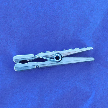 10 Years Tin anniversary Peg Photo Holder, Handmade by William Sturt in Fine Pewter