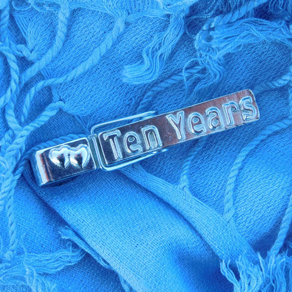 Ten Years Tin anniversary Fridge Magnet, Handmade by William Sturt in Fine Pewter