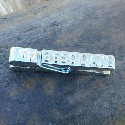 3650 Days Tin anniversary Fridge Magnet, Handmade by William Sturt in Fine Pewter