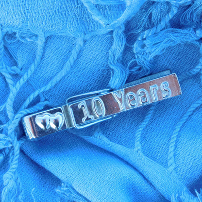 10 Years Tin anniversary Peg Photo Holder, Handmade by William Sturt in Fine Pewter