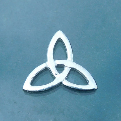 Triquetra Brooch (Trinity Knot), Handcast Pewter, Polished Finish