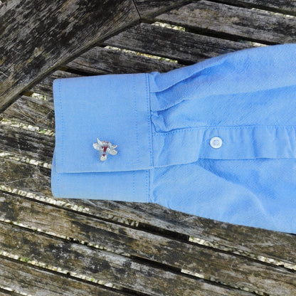 Bull Head Cufflinks, Handcast Pewter Cufflinks, Polished Finish