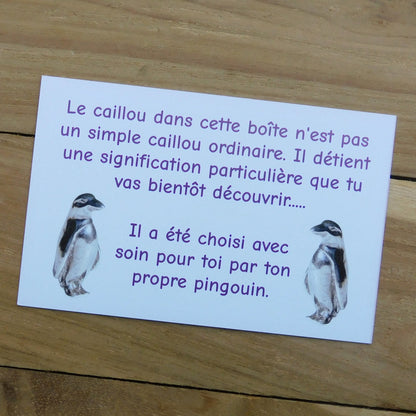 Pewter Penguin Pebble Gift, Choose Your Special Stone, William Sturt Fine Pewter