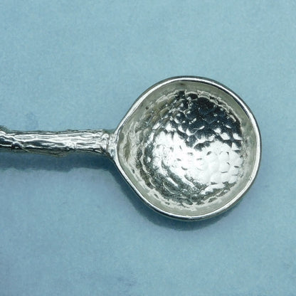 Long Handled Pewter Jam Spoon with Honey Bee Handle, Pewter Condiment Spoon, Handmade, in Finest Pewter, by William Sturt