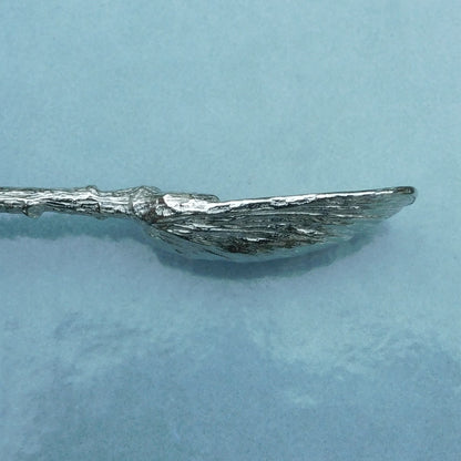 Mussel Shell Jam Spoon, Handcast In Fine Pewter By William Sturt