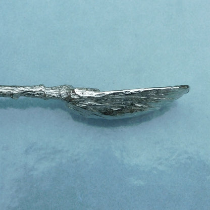 Mussel Shell Jam Spoon, Handcast In Fine Pewter By William Sturt