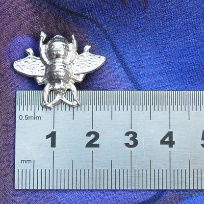 Bee Cufflinks, Handcast Pewter Cufflinks, Polished Finish