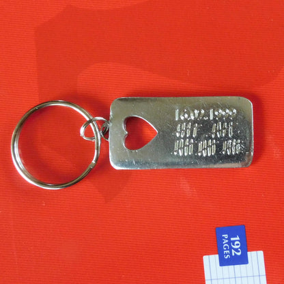 Twenty Fifth Anniversary Pewter Key Ring, Tally mark, 25th Wedding anniversary, Hand Crafted, Handmade From Fine Pewter by William Sturt