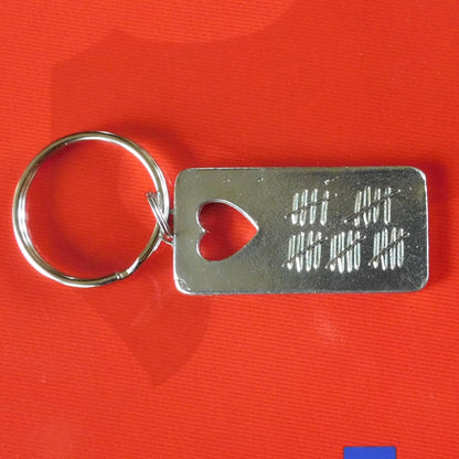 Twenty Fifth Anniversary Pewter Key Ring, Tally mark, 25th Wedding anniversary, Hand Crafted, Handmade From Fine Pewter by William Sturt