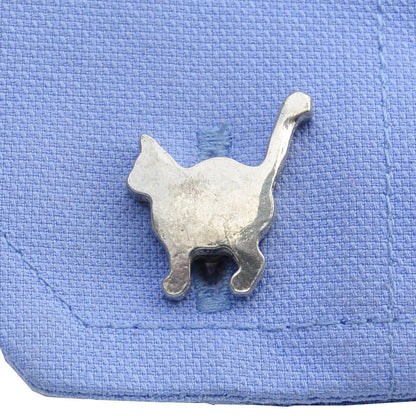 Cat Cufflinks (Standing Cat), Handcast Pewter Cufflinks, Polished Finish