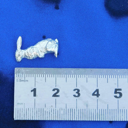 Hare Cufflinks (Upright Design), Handcast Pewter Cufflinks, Polished Finish