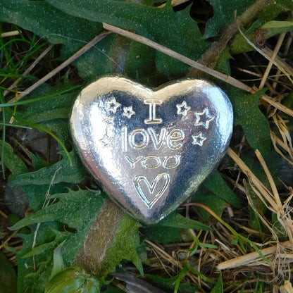Heart Token, I Love You, Hand Crafted in Finest Pewter by William Sturt.