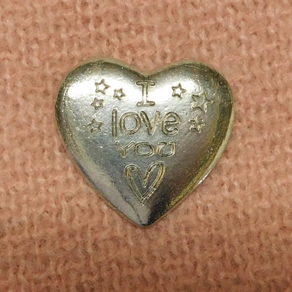 Heart Token, I Love You, Hand Crafted in Finest Pewter by William Sturt.