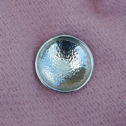Beaten Pewter Ring Dish, Handmade by William Sturt – Artisan Jewelry Bowl or Trinket Dish