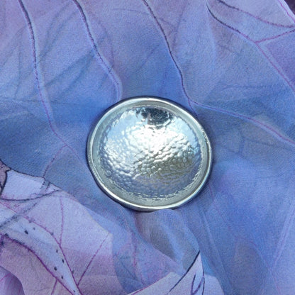 Beaten Pewter Ring Dish, Handmade by William Sturt – Artisan Jewelry Bowl or Trinket Dish